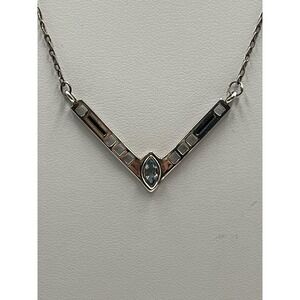 Vintage Scottish Sterling Kit Heath Rennie Mackintosh Blue Spinel‎ Necklace